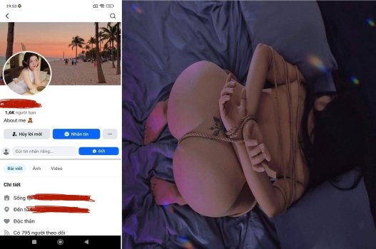 Mới quen em hot TikTok khoái bị trói và quất mông