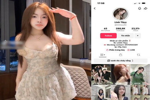 Phim sex Linh Tây tiktoker quyến rũ